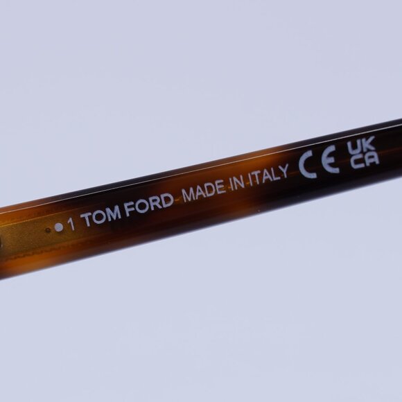 Tom Ford FT1175 53E Sunglasses Blonde Havana Square Frame, Brown Lenses - Picture 7 of 9
